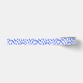 Gros-grain Points de caissage blancs et bleus Ruban Grosgrain (Devant)