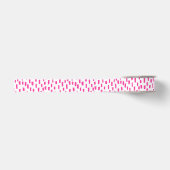 Gros-grain Points de lavage blanc et rose Ruban Grosgrain (Devant)