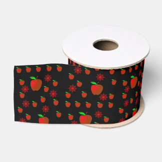 Gros-grain pomme rouge ruban décoratif