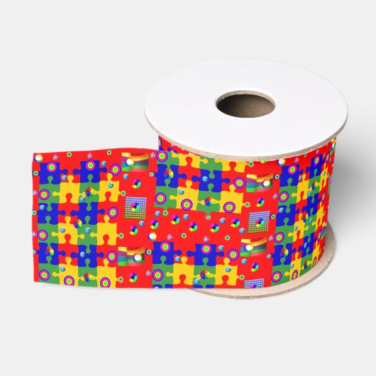 Gros-grain puzzles décoratifs en ruban (Bobine)
