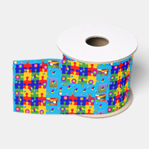Gros-grain puzzles décoratifs en ruban