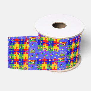 Gros-grain puzzles décoratifs en ruban