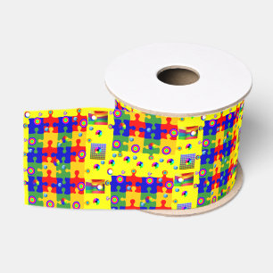 Gros-grain puzzles décoratifs en ruban