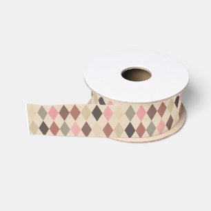 Gros-grain Ruban à motif arlequin