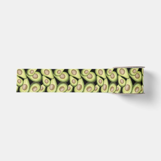 Gros-grain Ruban à motif "Avocat" (Devant)