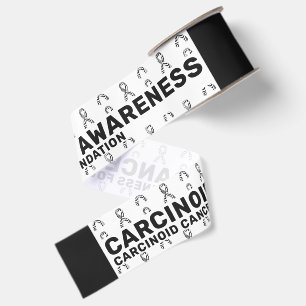 Gros-grain Ruban à motif de sensibilisation au cancer carcino