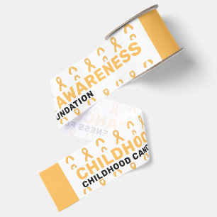 Gros-grain Ruban à motif de sensibilisation au cancer infanti
