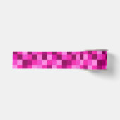 Gros-grain Ruban à pixels roses, ruban rose moderne en pixels (Devant)