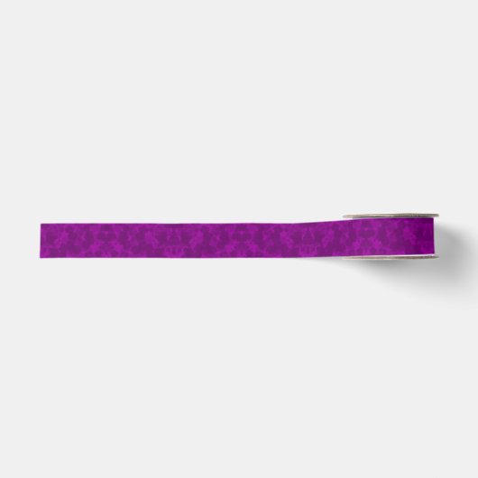 Gros-grain Ruban Abstrait Violet (Devant)