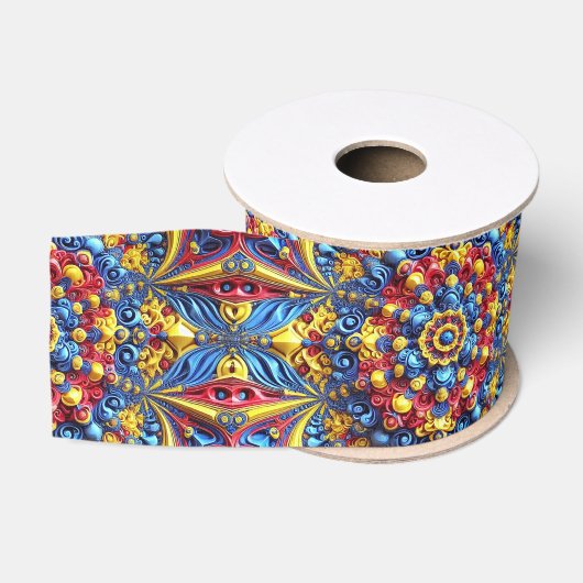 Gros-grain Ruban aux couleurs roumaines (Bobine)