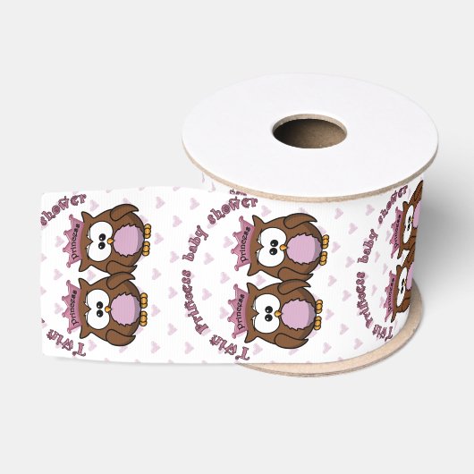 Gros-grain ruban baby shower double princesse (Bobine)