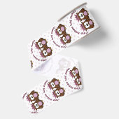 Gros-grain ruban baby shower double princesse (Dos)