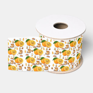 Gros-grain Ruban Bon Anniversaire Cake Fée Oranges