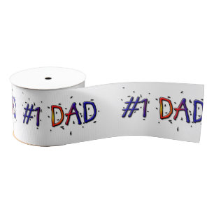 Gros-grain Ruban cadeau #1 Papa Fête des pères