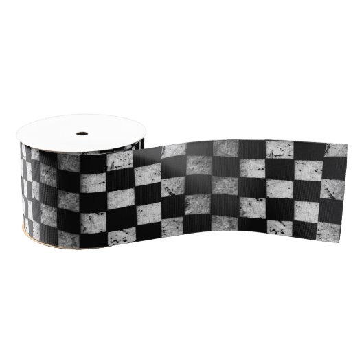 Gros-grain Ruban Checkered de drapeau (Bobine)