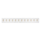 Gros-grain Ruban Christian Patterned Palm Cross (Devant)