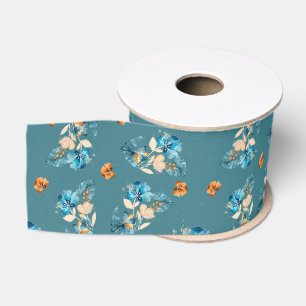 Gros-grain Ruban de conception florale