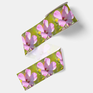 Gros-grain Ruban de fleur rose