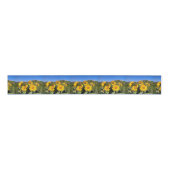 Gros-grain Ruban de fleur sauvage d'Arrowleaf Balsamroot (Devant)