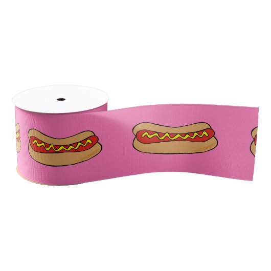 Gros-grain ruban de hot-dogs (Bobine)