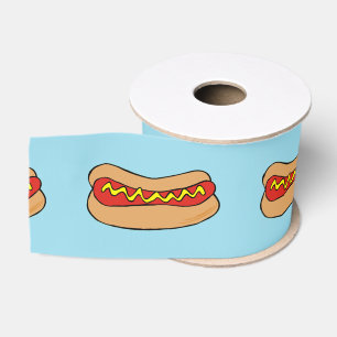 Gros-grain ruban de hot-dogs