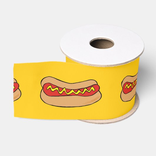Gros-grain ruban de hot-dogs (Bobine)