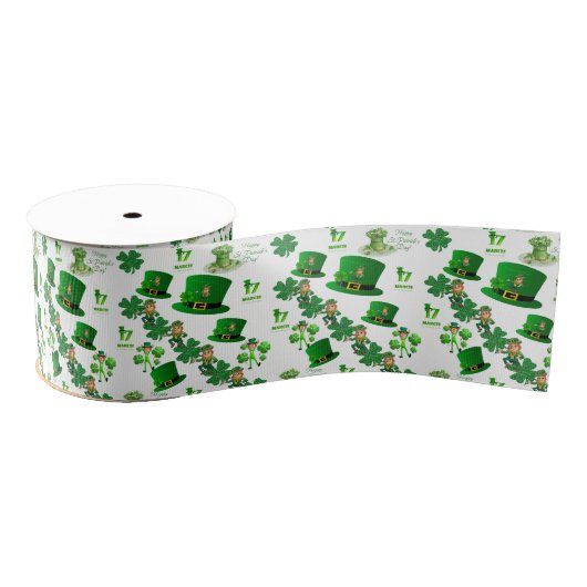 Gros-grain Ruban de la Saint Patrick (Bobine)