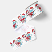 Gros-grain Ruban de Noël aux hippocampes mignons (Dos)