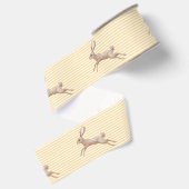 Gros-grain Ruban de Pâques avec le Bunny Leaping Design (Dos)