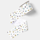 Gros-grain Ruban de points d'aquarelle Janet Confetti (Dos)