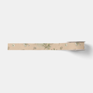Gros-grain Ruban de satin écologique en kraft floral olive dé