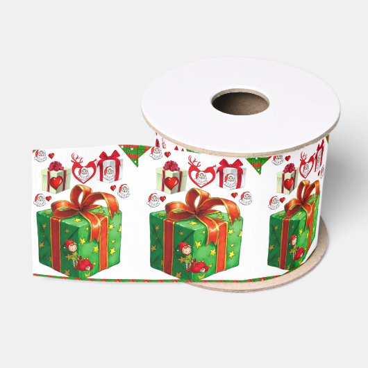 Gros-grain Ruban décoratif de Noël (Bobine)