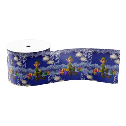 Gros-grain Ruban décoratif de Noël, Elf (Bobine)