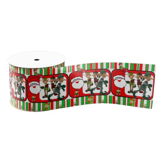 Gros-grain Ruban décoratif de Noël, Elfe (Bobine)