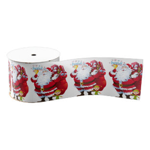 Gros-grain Ruban décoratif de Noël, Père Noël