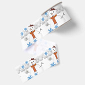 Gros-grain Ruban décoratif de Noël, Snowman (Dos)