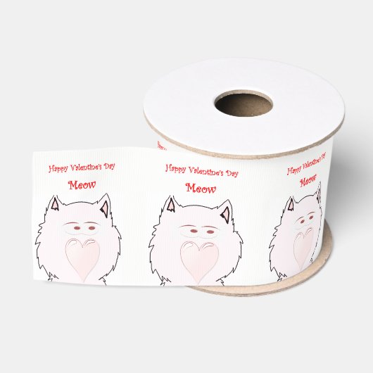 Gros-grain ruban décoratif enfants chats (Bobine)
