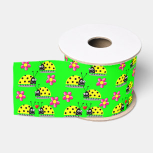 Gros-grain ruban décoratif enfants ladybugs