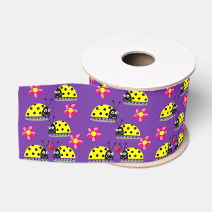 Gros-grain ruban décoratif enfants ladybugs