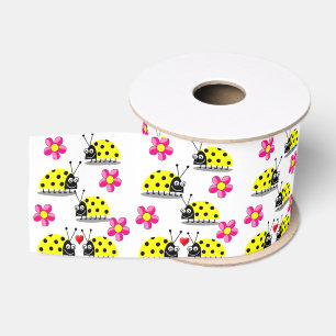 Gros-grain ruban décoratif enfants ladybugs