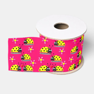 Gros-grain ruban décoratif enfants ladybugs