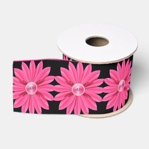 Gros-grain ruban décoratif floral