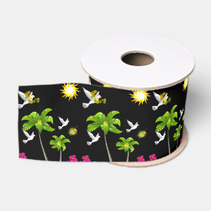Gros-grain ruban décoratif floral