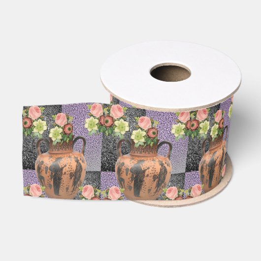 Gros-grain ruban décoratif floral (Bobine)