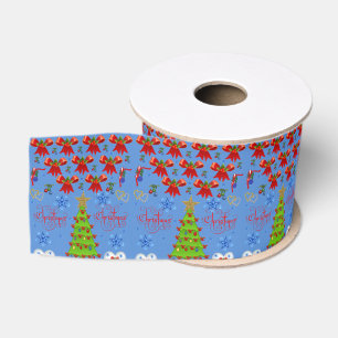 Gros-grain ruban décoratif noël