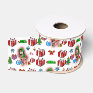 Gros-grain ruban décoratif noël