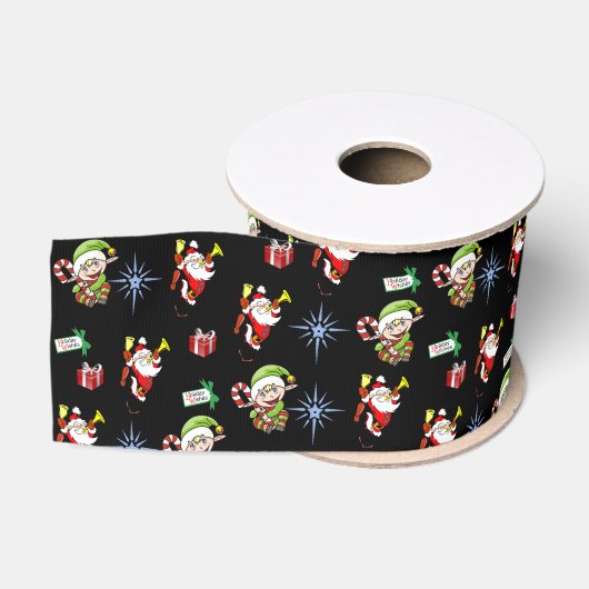 Gros-grain ruban décoratif noël (Bobine)