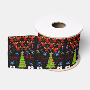 Gros-grain ruban décoratif noël