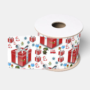 Gros-grain ruban décoratif noël