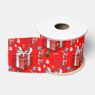 Gros-grain ruban décoratif noël